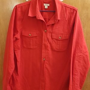 LL Bean red flannel button down
